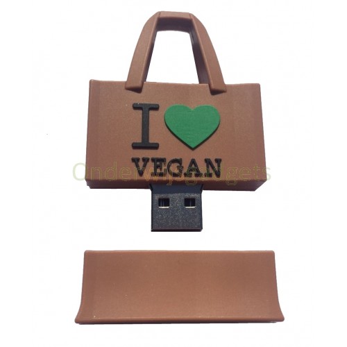 USB stick I love Vegan tas 16GB