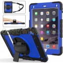 iPad 9.7 (2017 & 2018) case / hoes met screenprotector, handriem en schouderriem voor Horeca en Bouw Blauw