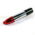 USB-stick lippenstift zilver / rood 16GB
