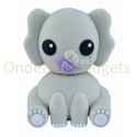 USB-stick schattige olifant - Baby met Speen Lila Fiep - 16 GB Flash Drive - Grijs