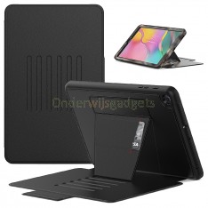 Dasaja – Samsung Galaxy Tab A 10.1 (2019) Hoes - Magnetische 6 standen case - met kaarthouder - 3 lagen bescherming - Zwart