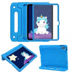 iPad 10.9 (2022) kinderhoes blauw met ingebouwde screenprotector