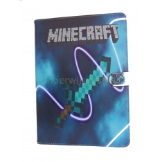 iPad 2, 3, 4 Minecraft case blauw