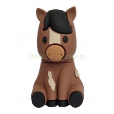 Paard USB-stick 128GB - Bruin