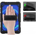 Samsung Galaxy Tab A 10.1 (2019) case met screenprotector, handriem en schouderriem voor Horeca en Bouw Blauw