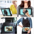 Samsung Galaxy Tab A 10.1 (2019) case met screenprotector, handriem en schouderriem voor Horeca en Bouw Lichtblauw