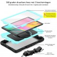 Samsung Galaxy Tab A 10.1 (2019) case met screenprotector, handriem en schouderriem voor Horeca en Bouw Lichtblauw