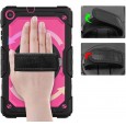 Samsung Galaxy Tab A 10.1 (2019) case met screenprotector, handriem en schouderriem voor Horeca en Bouw Roze