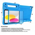 iPad 10.9 (2022) kinderhoes blauw met ingebouwde screenprotector