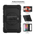 Samsung Galaxy Tab A 10.1 (2019) case met screenprotector, handriem en schouderriem voor Horeca en Bouw