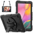 Samsung Galaxy Tab A 10.1 (2019) case met screenprotector, handriem en schouderriem voor Horeca en Bouw