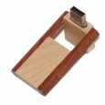 2 kleuren hout USB stick schuif-draaimodel 8GB