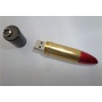 USB-stick lippenstift goud / rood 8GB