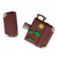 USB C stick reis travel koffer zon palmboom retro vintage 32GB