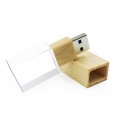 USB-stick glas en hout 16GB