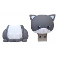 USB-stick lief poesje katje - 64 GB USB 3.0 High speed Flash Drive - Grijs Wit